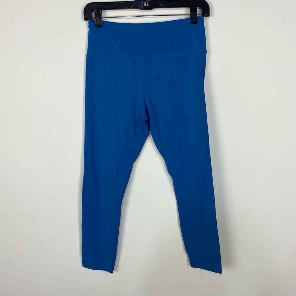 Zyia blue high rise cropped leggings active athletic workout